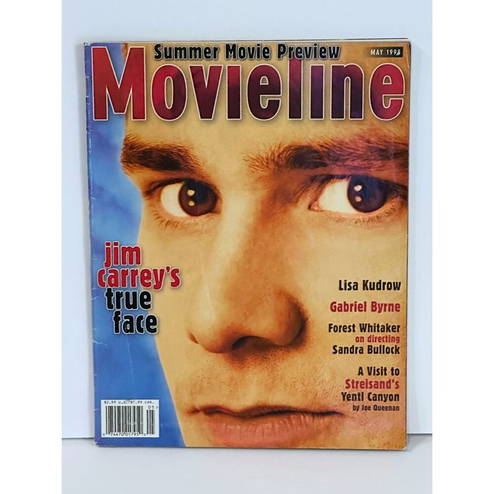 1998 MAY MOVIELINE MAGAZINE - JIM CARREY FRONT COVER